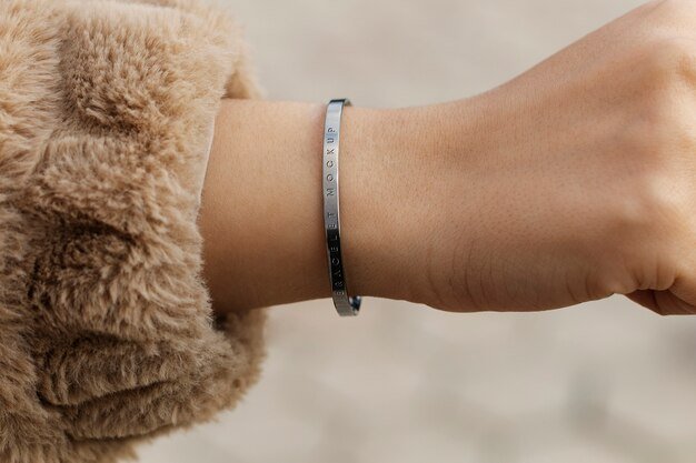 silver cuff bracelet